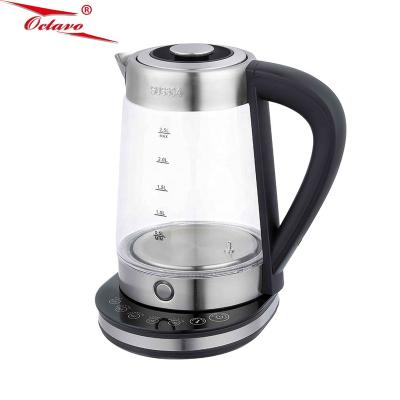 China 360 Degree Base China Factory 1.8L Electric Kettle Home Appliance Tea Maker Water Kettle Rotating Glass for sale