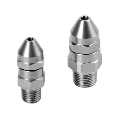 China Solid Stainless Steel Inspection Spray Water Nozzle Easy Material Full Angle Narrow Cone for sale