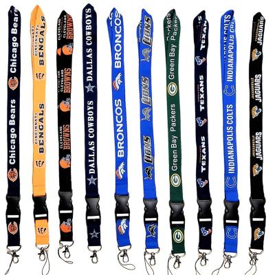 China Retractable Badge Lanyard For Sport Printed Custom Pink Nylon Neck Love Card Holder Sports Lanyard Wrist Keychain Polyester Lanyard for sale