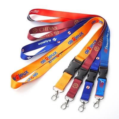 China Promotional Custom Printed Polyester Tengsheng Neck Lanyards With Logo for sale