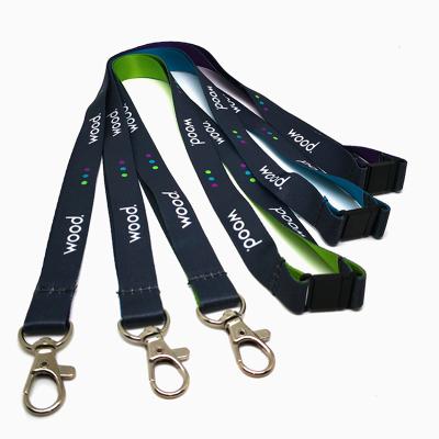 China Health care institute custom full color card holder ID logo printed belt lace polyester lanyard hot sale belt for sale