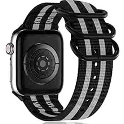 China Fabric Loop Solo Band For Apple Watch 38mm 42mm Sport Strap Nylon Watchband For Iwatch 44mm 40mm For Apple Watch Series 6 Se 5 4 3 for sale