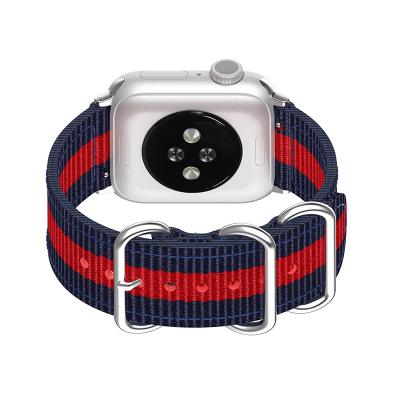 China New Fabric Yunse Style Quick Release Apple Watch Band Braided Breathable Nylon Elastic Strap For Premium Smart Watch 4 Se 5 6 40mm 44mm for sale