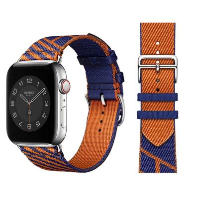 China Fanshion Jumping Tour Single Band Multicolor Apple Watch Strap itwatch1 2 3 4 5 6 Se Series 40mm 42mm Apple Watch Woven Strap for sale