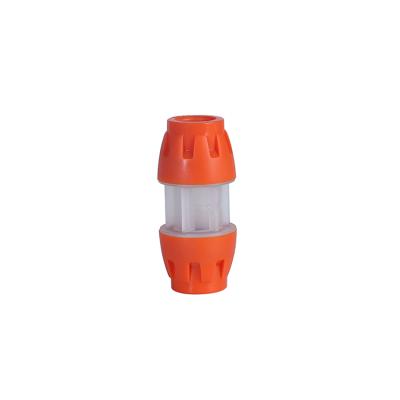 China PP Micro Conduit Straight Hose Connector Coupler HDPE Fittings for sale