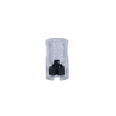 China FTTH transparent plastic microduct block gastight connector for sale