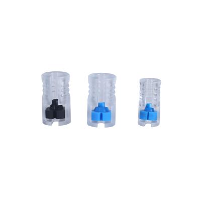 China Mini FTTH easy installation gas-water block microduct connector transparent plastic easy observe gas connector for sale