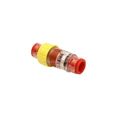 China Microduct Terminal Coupler Connector FTTH Fiber Optic Microduct Conduit Waterproof Gas Block Connector for sale