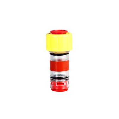 China Transparent FTTH HDPE Air Duct Microduct Water Unions Straight Quick Fittings Hose Round Gas Block Connectors for sale