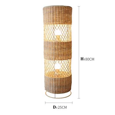 China Creative led standing lamp  bedroom floor lamp rattan standing floor lamp zu verkaufen