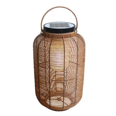 China Dekorative Rattan Gewebte Sonnenlampen, Außenlampe aus Rattan Für Villa Atmosphäre zu verkaufen