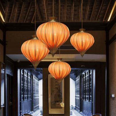 China Wooden Pendant Lights - Hanging Veneer lanterns - Led Creative Wood lanterns for sale