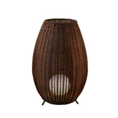 China 35cm/45 cm/78cm/128cm height artistic standing lamps rattan wicker floor lamps à venda