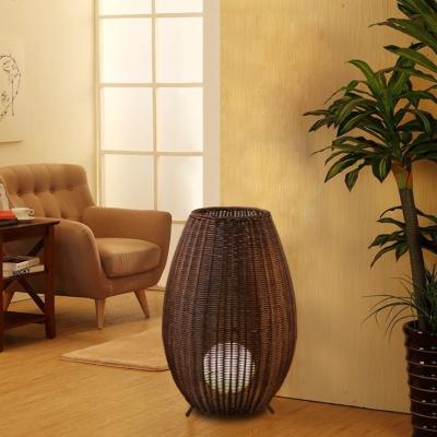 China street lamp balcony corridor outdoor waterproof Rattan Lawn lamp LED floor lamp for sale