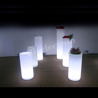 China Infarad Remote Control Illuminated Led Glowing Pillar For Home Bar zu verkaufen