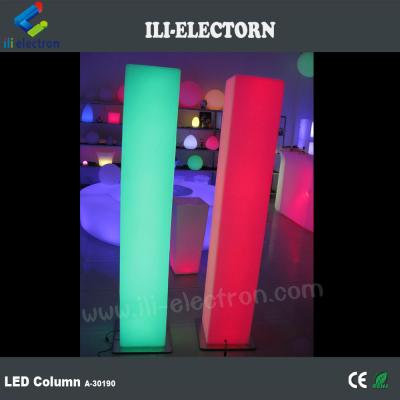 China Infarad Remote Control Colorful LED Decorative Plastic Wedding Pillars Columns zu verkaufen