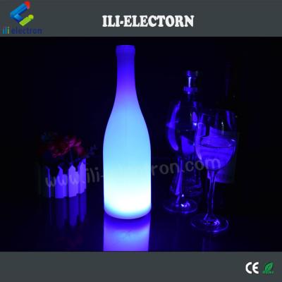 China Plastic Illuminated Wine Bottle Table Lamps For Hotel / Cafe / Club / Bar for sale