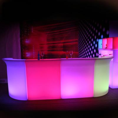 中国 CE /ROHS certificate portable illuminated led straight wine bar counter 販売のため