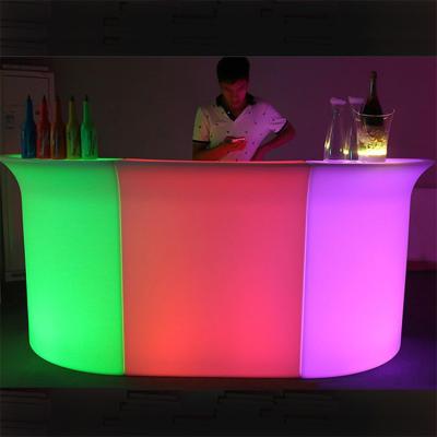 China new PE plastic muti-color portable commercial led illuminated bar set Te koop