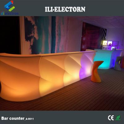 중국 Wave shape glowing bar table counter 판매용