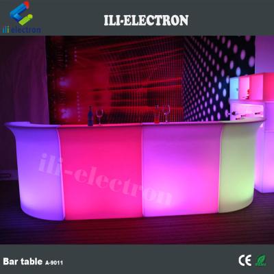 China luminous cocktail table / glow mobile cocktail bar counter/ led portable cocktail bar Te koop