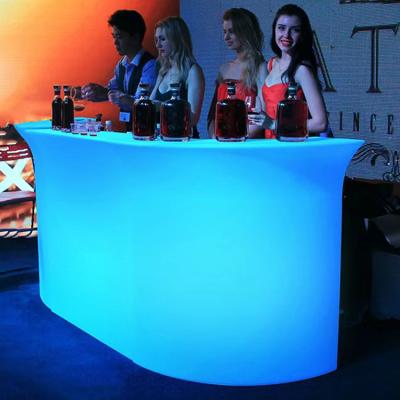 China Modern LED Bar Counter  Illuminated Led Plastic Salon / Restaurant Te koop