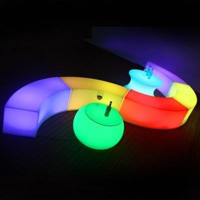 China remote control clear plastic LED magic lights stool seat for sale