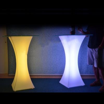 中国 New Design Fashional PE plastic party led light cocktail table 販売のため