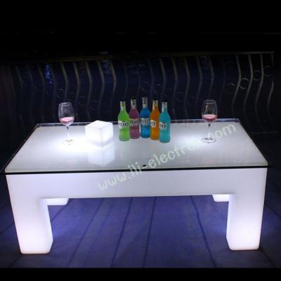 China RGB remote control square led glowing table for nightclub /party patio/ KTV/ lobby à venda