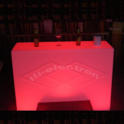 China Color Changing Plastic Led Portable Bar Table Infarad Remote control zu verkaufen