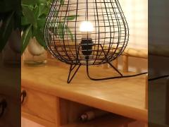 Bamboo Rattan Table Lamp Bedroom Bedside Lamp Chinese Style Tea Room Atmosphere Lamp