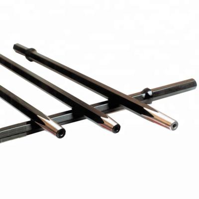 China Mining Construction Hex 22 Hex 25 Integral Tapered Rock Blasting DTH Drill Rod Rods For Mine for sale