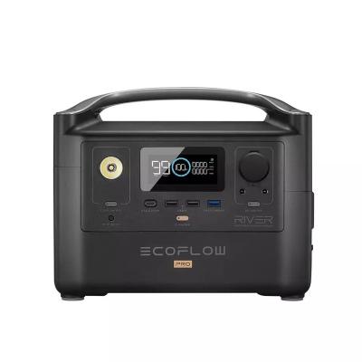 China Ecoflow Pro 600W River Solar Power Station 720wh Wireless Charging Portable Outdoor Camping Fast Lithium Ion Battery for sale