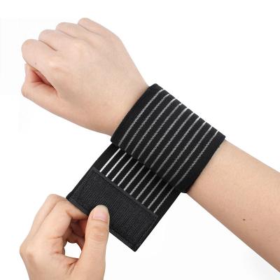 China Adult Colored Bandage Wrap Elastic Wrist Wrap With Custom Logo For Sports for sale