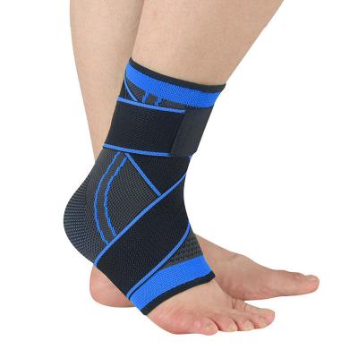 China Daily Life Adjustable Elastic Compression Sports Basketball Ankle Brace + Sports Ankle Support Sleeve for sale