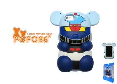 China Shockproof Blue 4.7 Inch Toy Bear Iphone 6 3D Cases Fashionable for sale