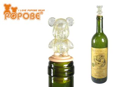 China novelty POPOBE Bear fashion fridge magnets red wine stopper for Brand Promotion Item for sale