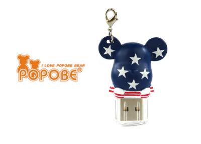 China Small Christmas Gift POPOBE Bear USB Flash Drive 8GB America Flag style for sale