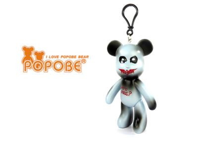 Chine Ours Keychain, anneaux en plastique du vinyle POPOBE d'article de promotion de marque de chaîne principale à vendre