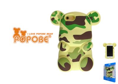 China 6''  PVC Cool Custom Cellphone Cases , POPOBE Bear Colorful Iphone 6 Cover for sale