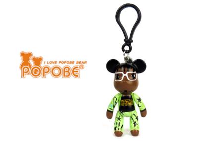 中国 白い歌手袋の付属品環境に優しい 3 インチの POPOBE くまの Keychain の 販売のため