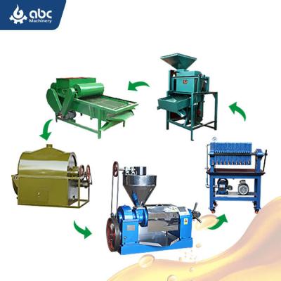 China Small scale mini small scale vegetable oil processing plant factory price frying oil press rice bran rice bran palm soybean sunflower mustard oil mill plant for sale