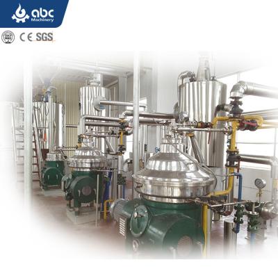 China Frying Oil Mill Plant 50 Ton Continuous Palm Oil Sunflower Frying Oil Crude Refining Machine for sale