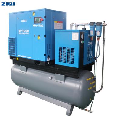 China OIL-LESS Stgae 1.5m3/min 440V/460V Cooling Air Single Belt Air Screw Compressor With CE Certificate for sale