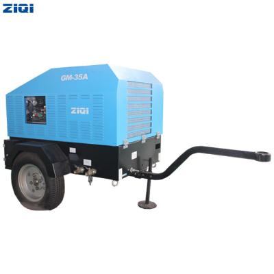 China Lubricated Chinese 8 Bar Screw Belt Driven Electric Portable Air Compressor for sale