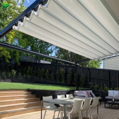 China Removable Electric Fence Wire Pergola Patio Cover Cover Other Greenhouses Roof Retractable Barrier Panels Aluminum Fencing Material Outdoor for sale