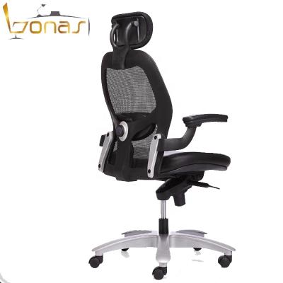 China (Height)Adjustable Office Furniture Executive Black Mesh Office Chair With Wheels For Office Staff Chair for sale