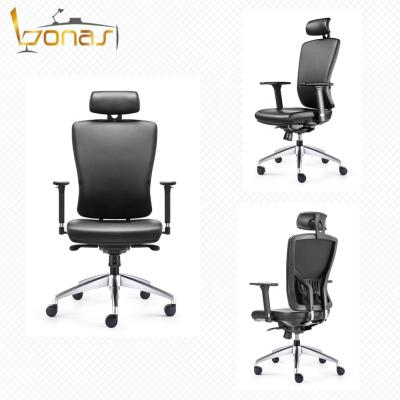 China New Design Modern Comfortable Leather Chairs (Height) Adjustable High Back Relax Chairs For Boss for sale