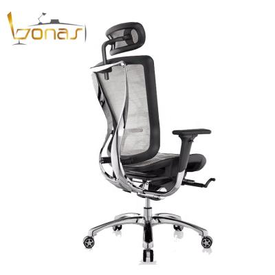 China Comfortable High Back Ergonomic Executive Chair Mesh Office Chair (Height) Adjustable For President for sale