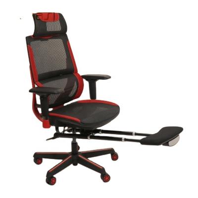 China Chair (Height) Adjustable Modern Comfortable Leather Mesh Gaming Chair Adjustable Ergonomic Racing Computer Desk Chair With Footrest for sale